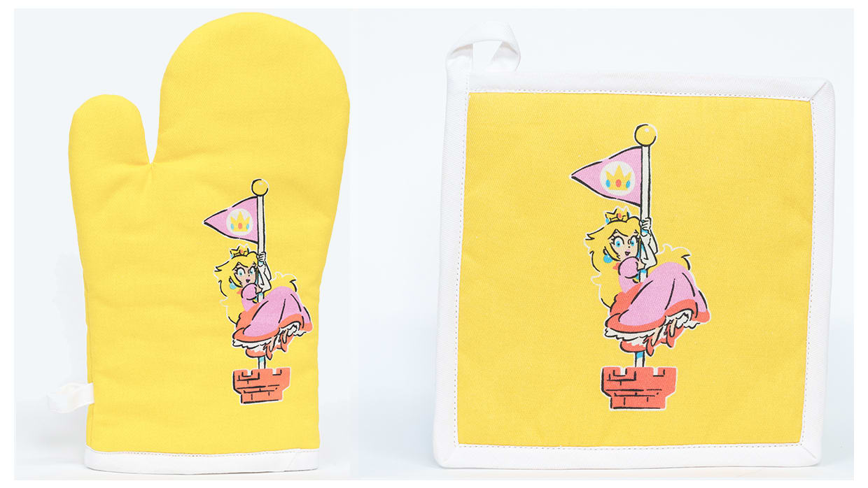 Mario™ Home Collection Hot Pad and Oven Mitt Set - Peach™ 1